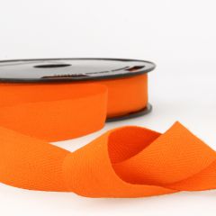 Stephanoise | 25mm Cotton Twill Tape | Orange: 25m Reel