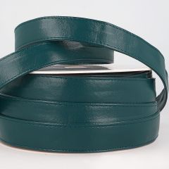 Stephanoise | 25mm Faux Leather Webbing | Petrol Blue: 10m Reel