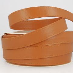 Stephanoise | 25mm Faux Leather Webbing | Mustard: 10m Reel