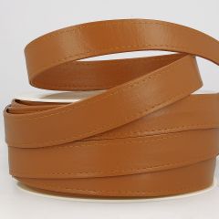 Stephanoise | 25mm Faux Leather Webbing | Camel: per metre