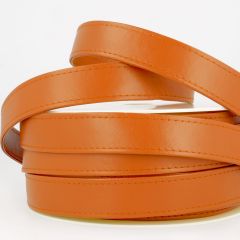 Stephanoise | 25mm Faux Leather Webbing | Orange: 10m Reel