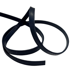 Stephanoise | 10mm Faux Leather Webbing | Navy: per metre