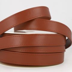 Stephanoise | 25mm Faux Leather Webbing | Chocolate: 15m Reel