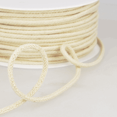 Stephanoise | Braided Piping Cord | Natural: 4mm (per metre)