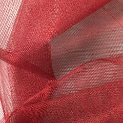 Lurex Metallic Effect Netting: Red (00589)