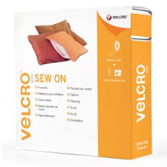 Velcro | Sew On Tape 20mm: White | per metre