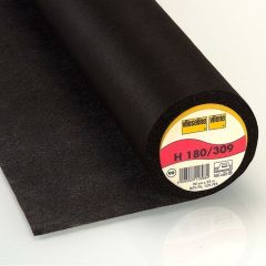 Vlieseline | H180/309 Fusible Lightweight Interfacing: Black | per metre