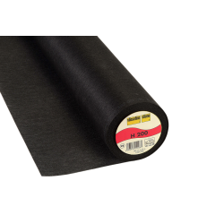 Vlieseline | H200 Soft Fusible Interfacing: Black | per metre