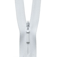 YKK | Concealed Zip: 501 White | 20cm