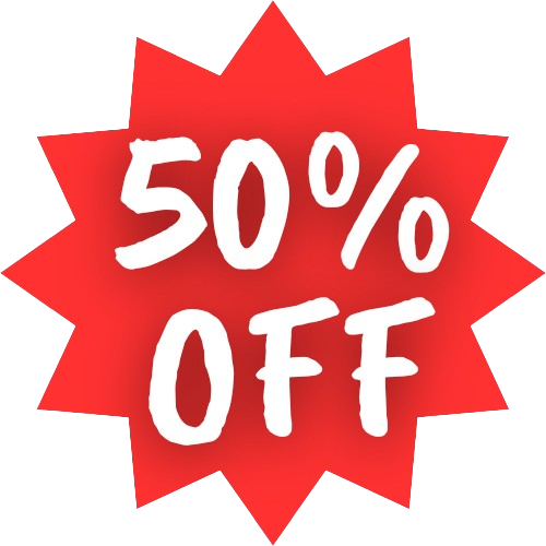 50% off